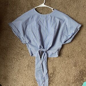 Blue Striped Women's Top